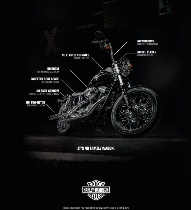 Harley Davidson print advert