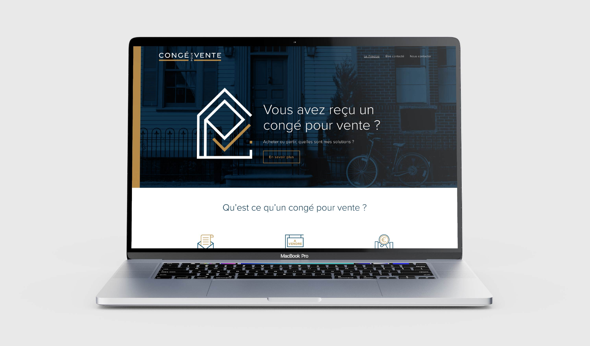 conge pour vente mockup