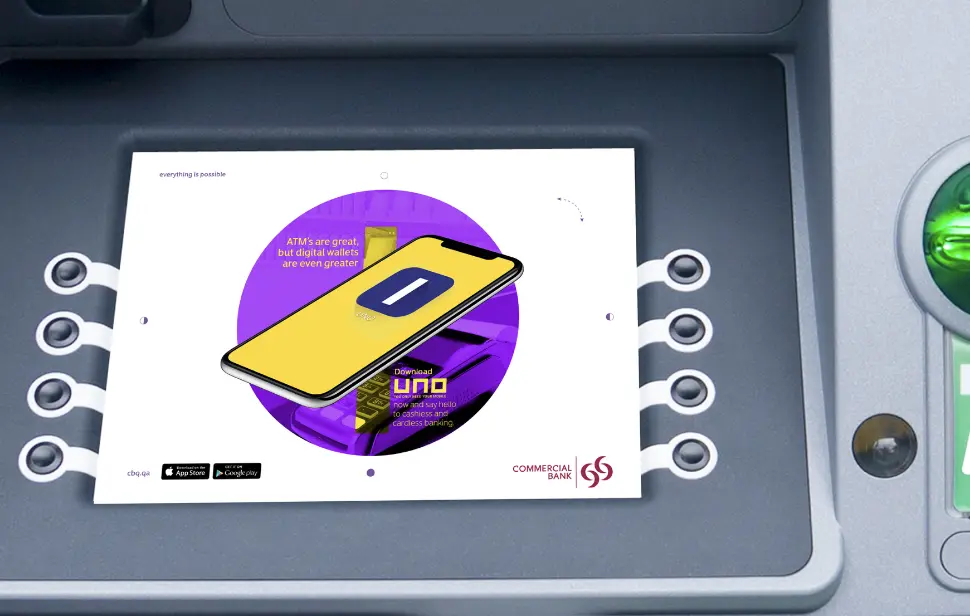 Commercial bank qatar_atm mockup