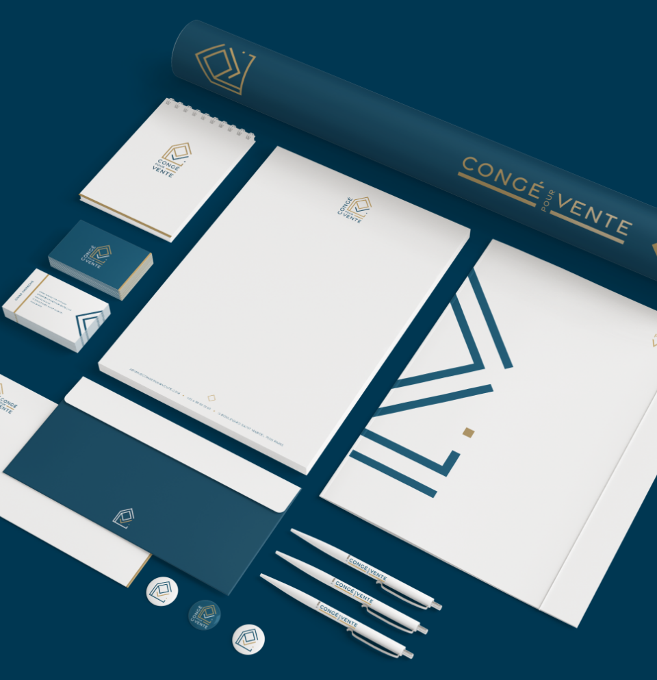 conge pour vente mockup