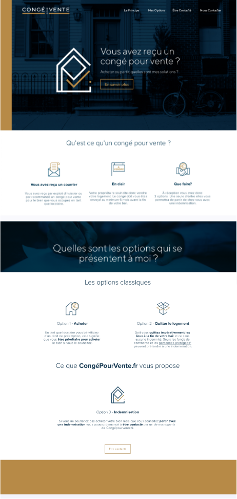 conge pour vente mockup